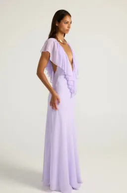 Ance Gria Clover Gown in Lavender Size 6 for rent on The Volte - image 3