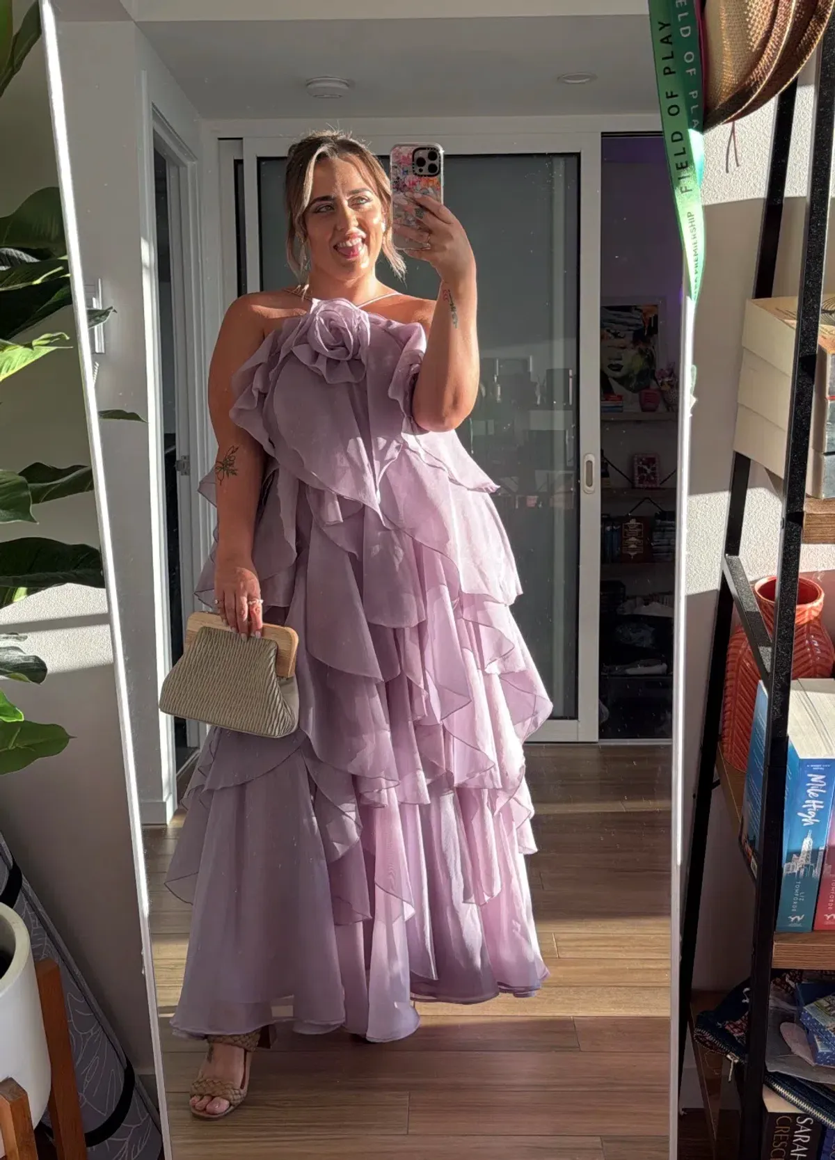 AJE SHORTENED PANDOREA LAYERED MAXI DRESS SIZE 14 - Image 1