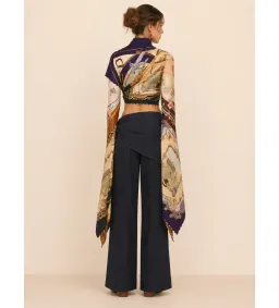 Zimmermann Valiant Draped Scarf Top in Spliced Scarves Size 1/AU10 for rent on The Volte - image 2