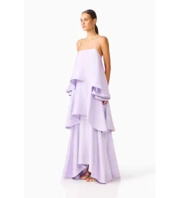 Elliatt Tilly Tiered Maxi Dress in Purple Size S/AU8 for rent on The Volte - image 2