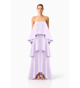 Elliatt Tilly Tiered Maxi Dress in Purple Size S/AU8 for rent on The Volte - image 1