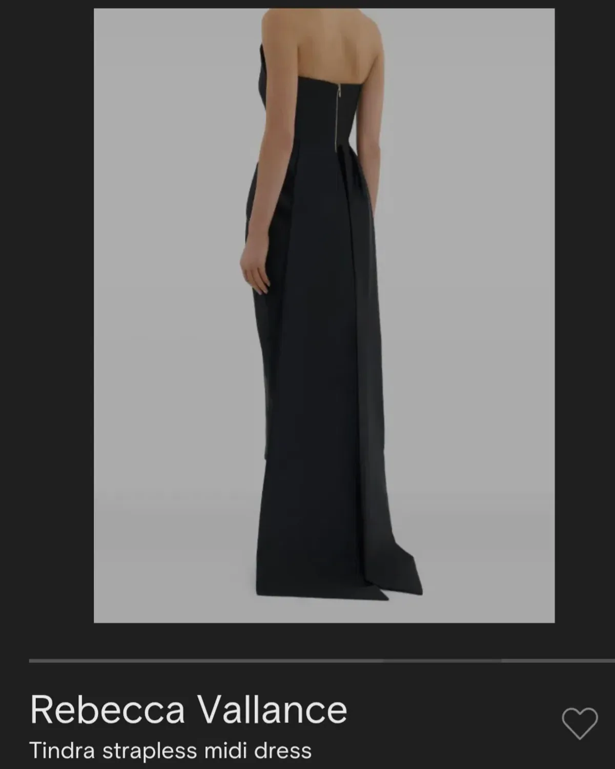 Rebecca Vallance Tindara Black Midi size 14 - Image 2
