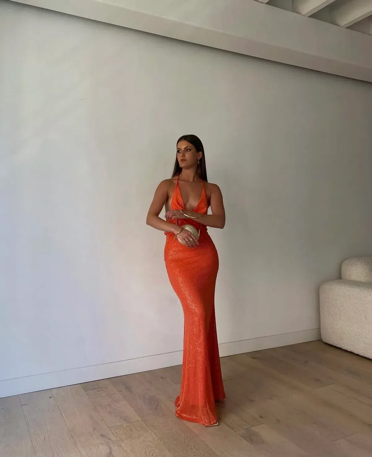 Alamour the Label - Stella Orange dress - Image 8