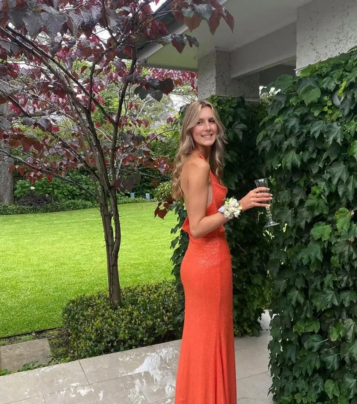 Alamour the Label - Stella Orange dress - Image 2