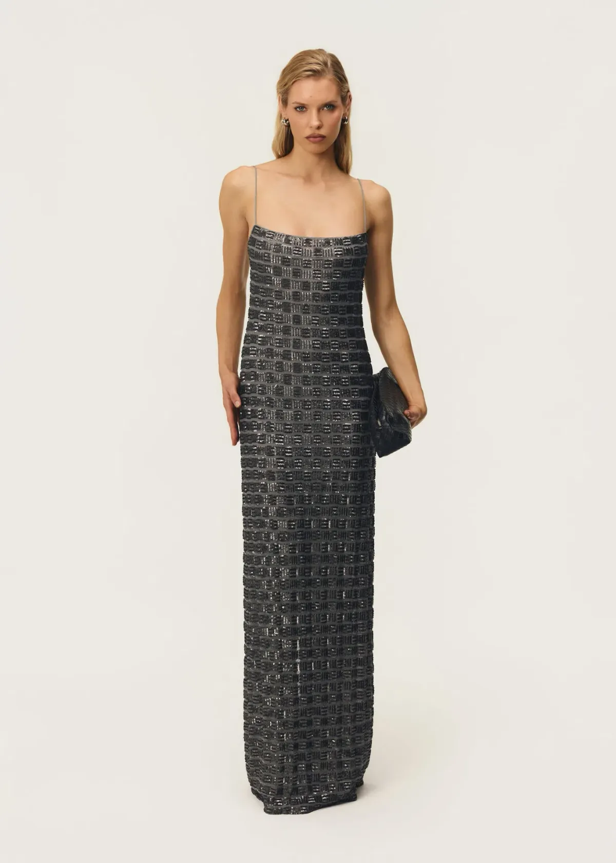 Stevie Floor Length Dress in Chrome Size XS / AU 6 - Image 1