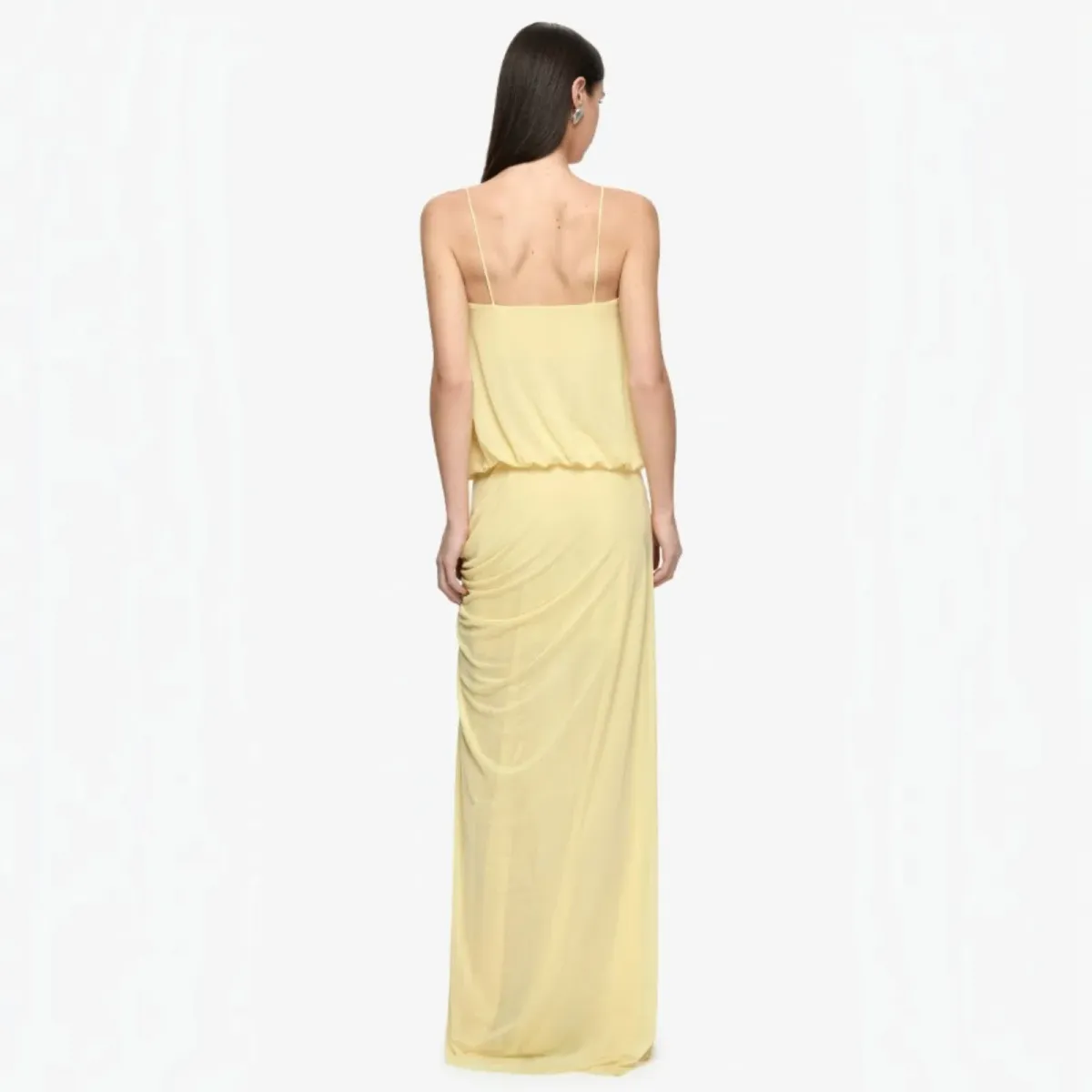 Bec & Bridge Kora Blouson Maxi Dress in Lemon Cream Size 8 - Image 4