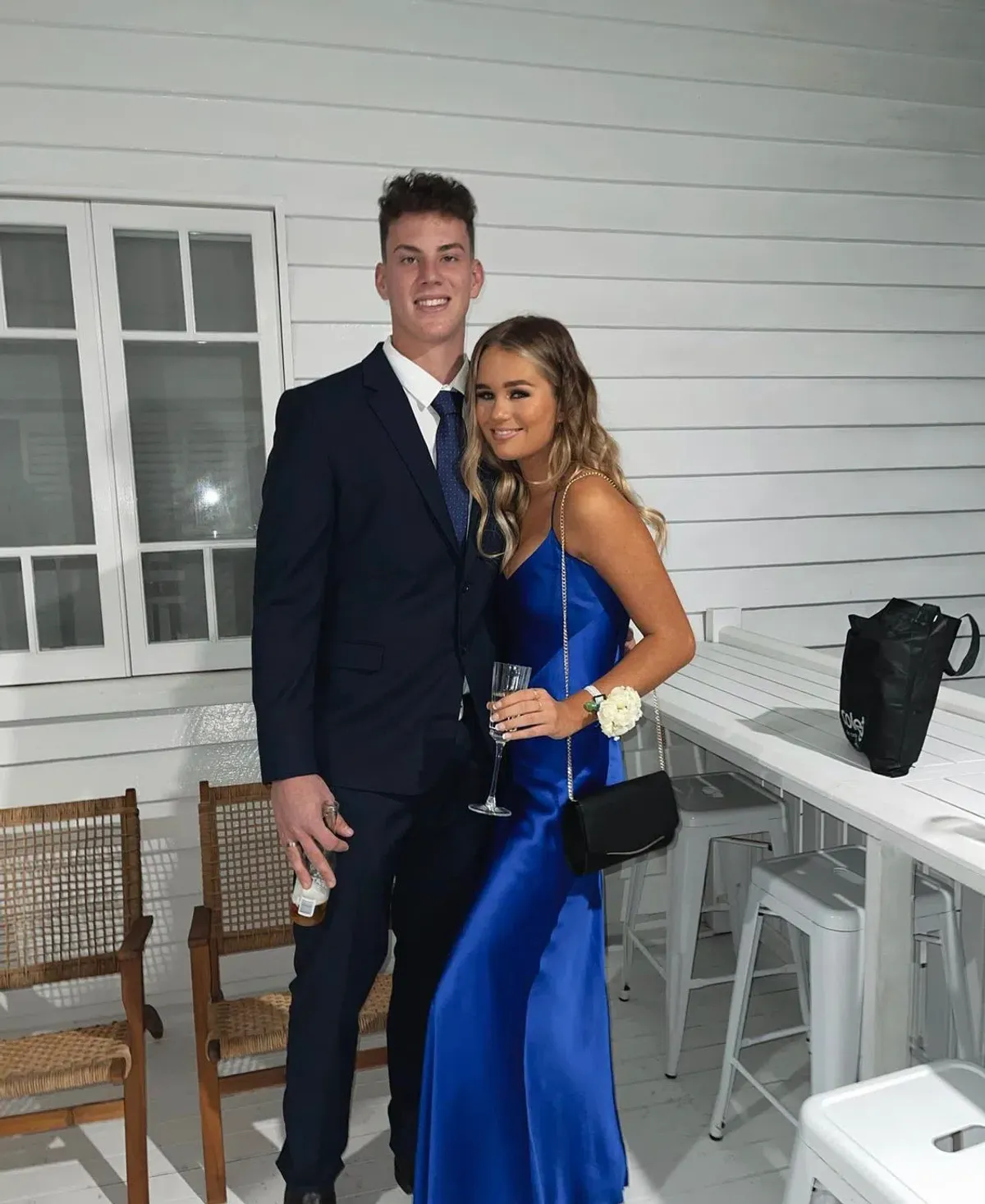 Michelle Mason Bias Cobalt dress - Image 1