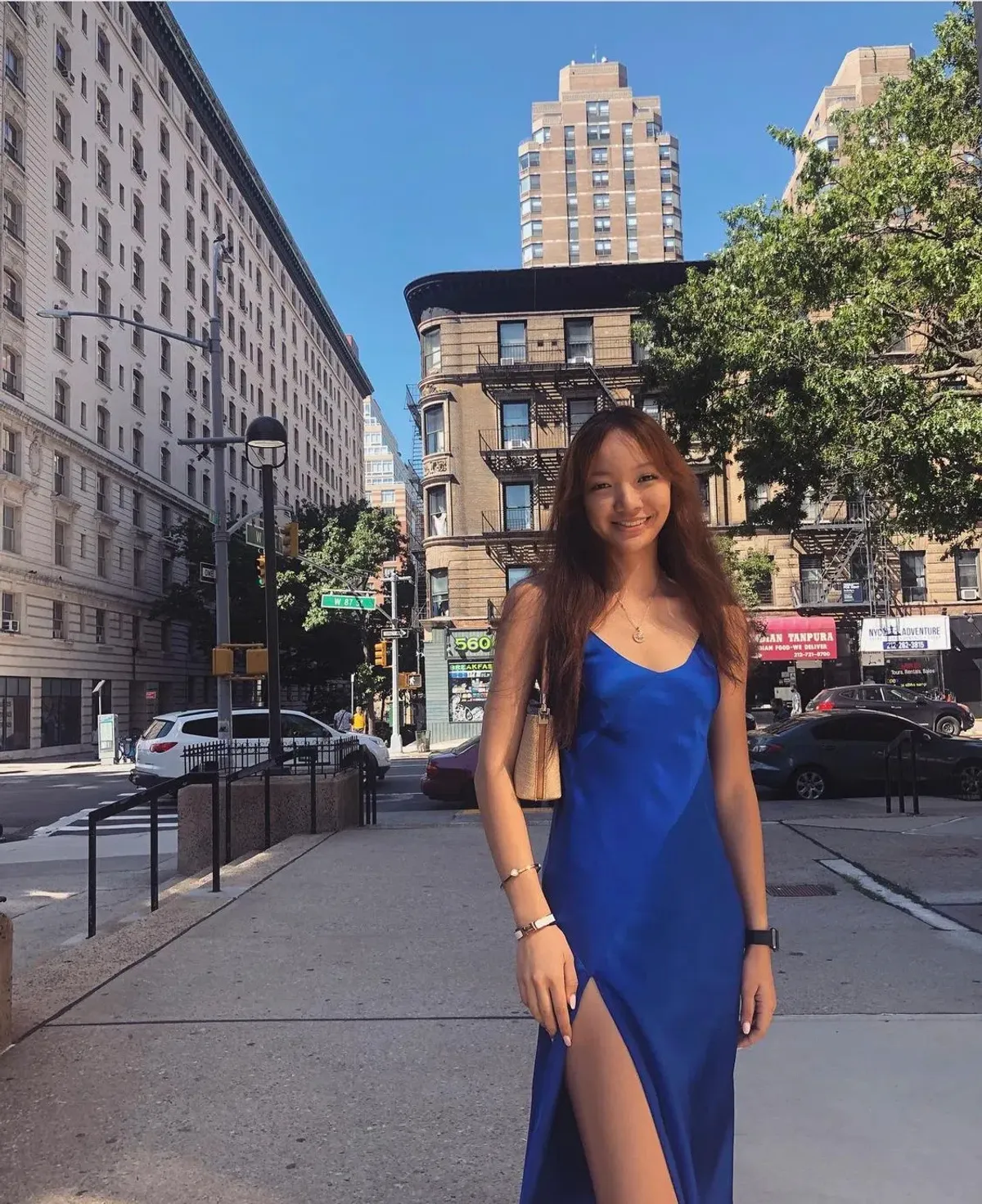 Michelle Mason Bias Cobalt dress - Image 5