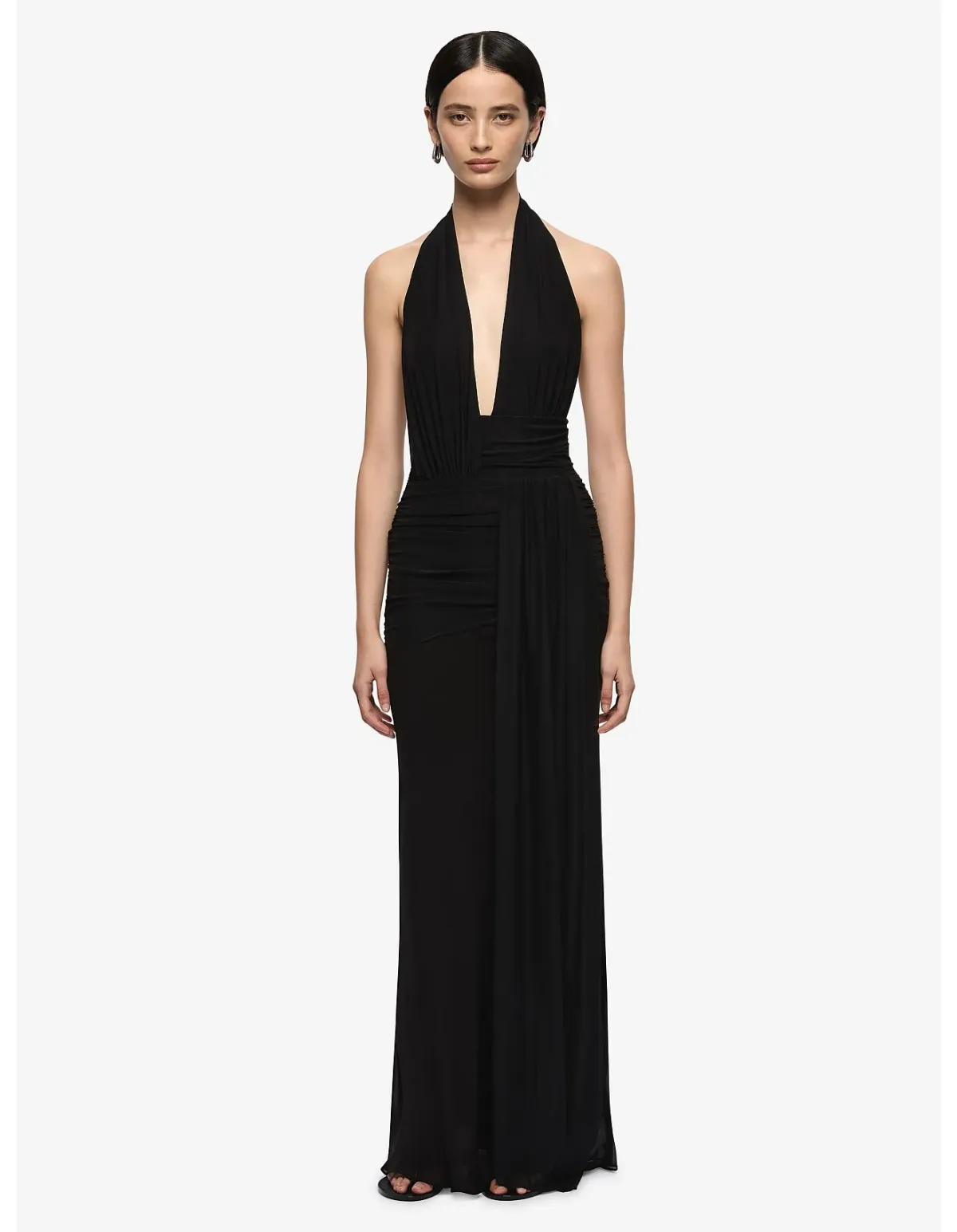Bec + Bridge Cassis Drape Maxi Dress Black Size 8 - Image 1