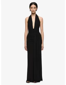 Bec + Bridge Cassis Drape Maxi Dress Black Size 8 for rent on The Volte - image 1