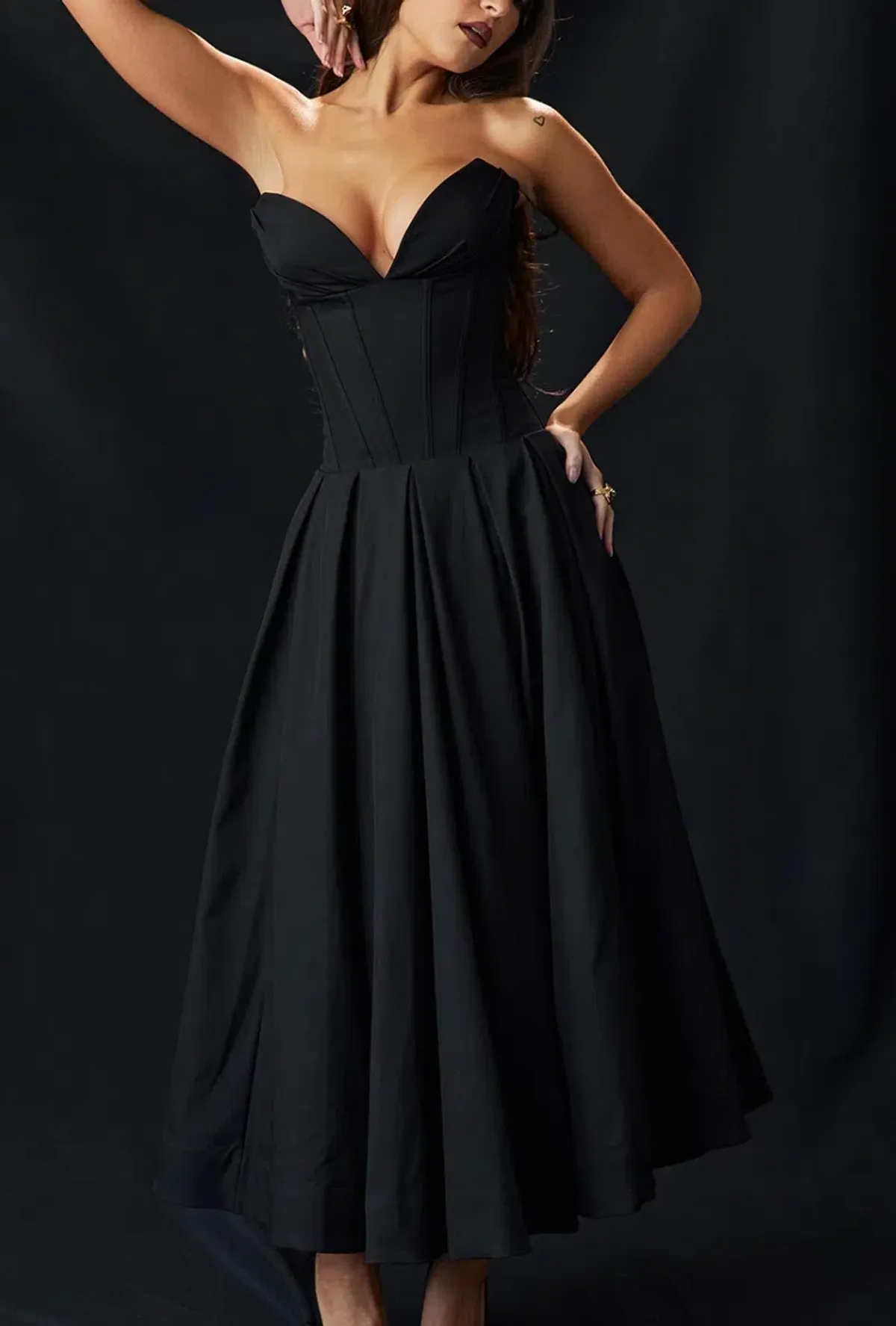 House of CB LADY STRAPLESS MIDI DRESS SIZE 6 - Image 2