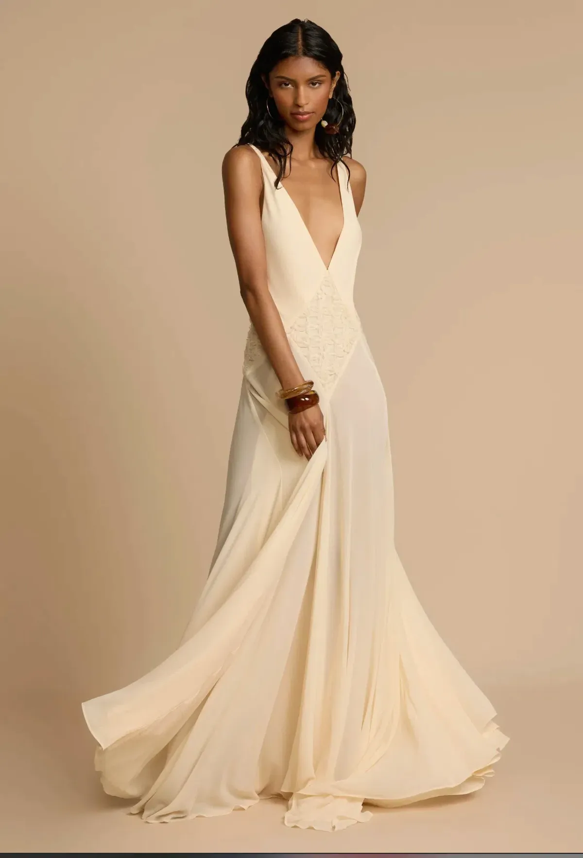 LAVINIA DRESS CREAM SIZE XS - Image 2