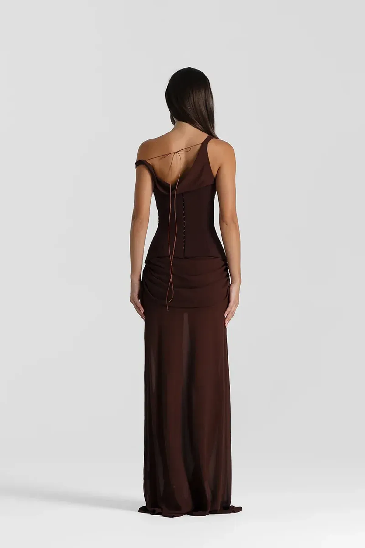 Natalie Rolt Cadence Gown in Espresso Size 0 - Image 3
