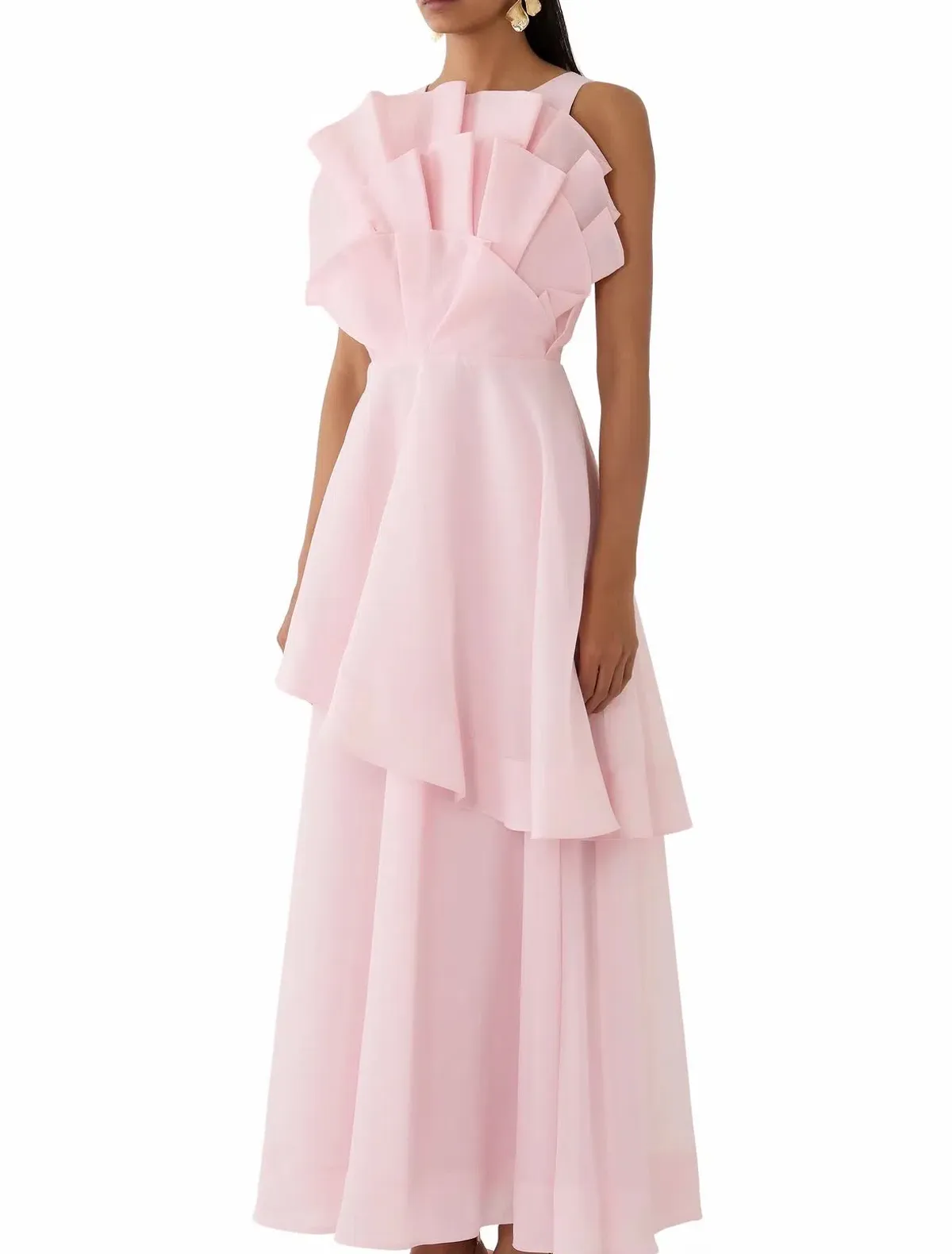 AJE SELESTIA MIDI DRESS PINK 12 - Image 1