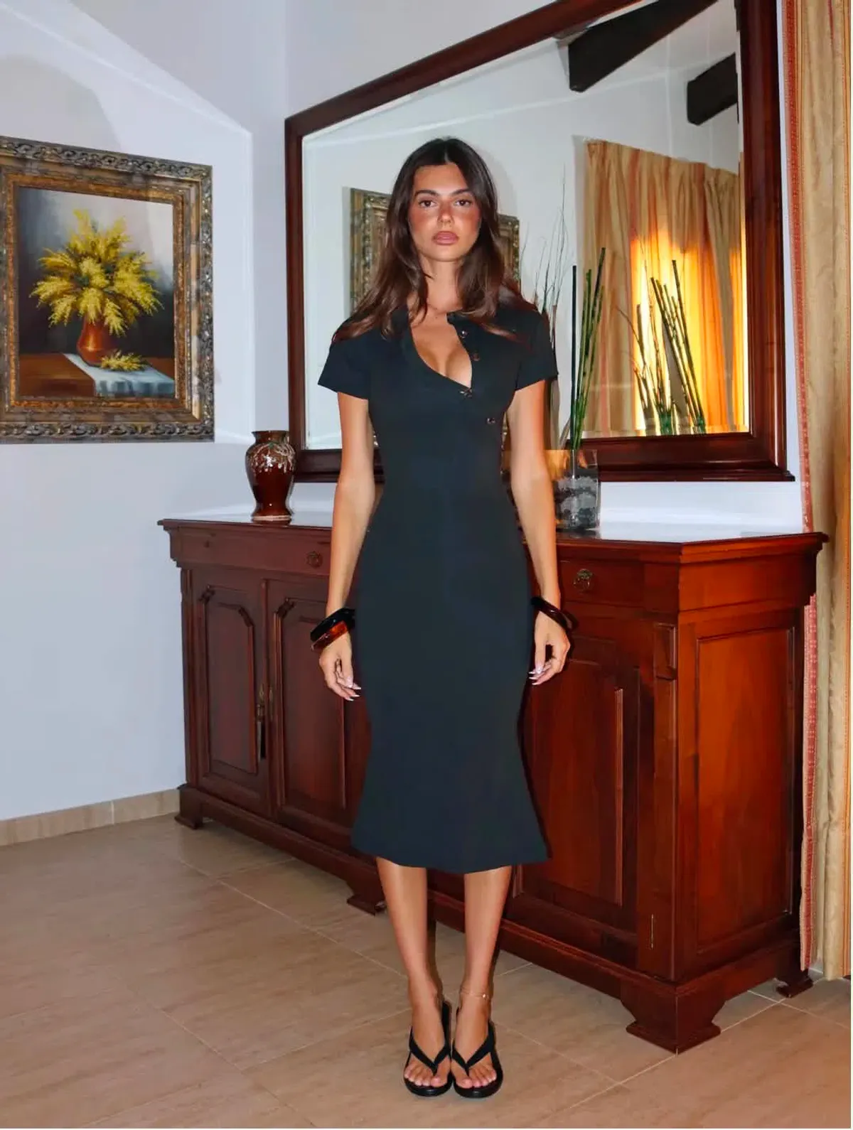 Amelie Teje - Amorina Dress - Noir - Size M - Image 2