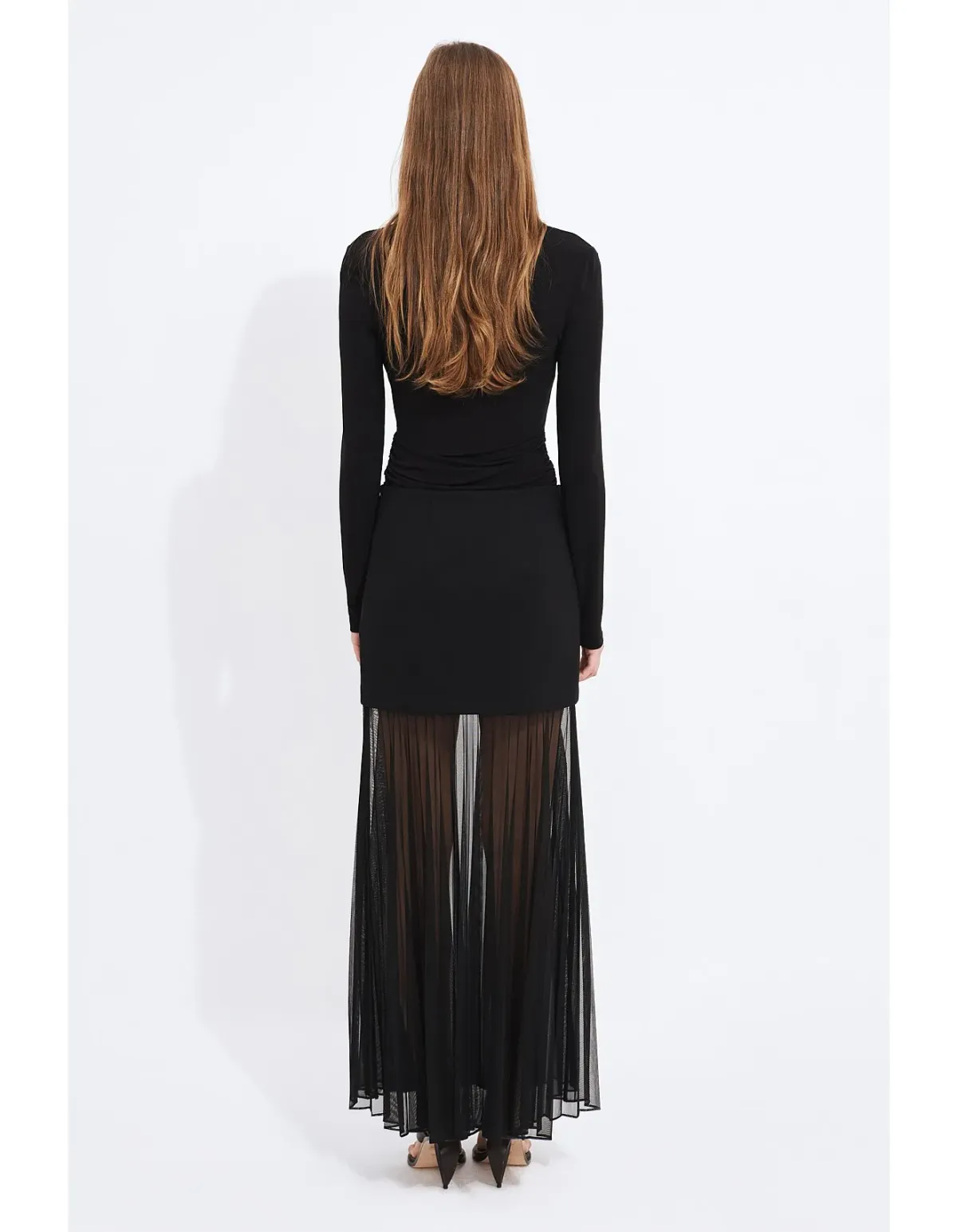 AJE STUDIO Ivy Sheer Maxi Skirt Black Size 16 AU - Image 5