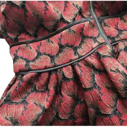 Maje Royani Bonded Lace Dress Red Size 8 for rent on The Volte - image 4