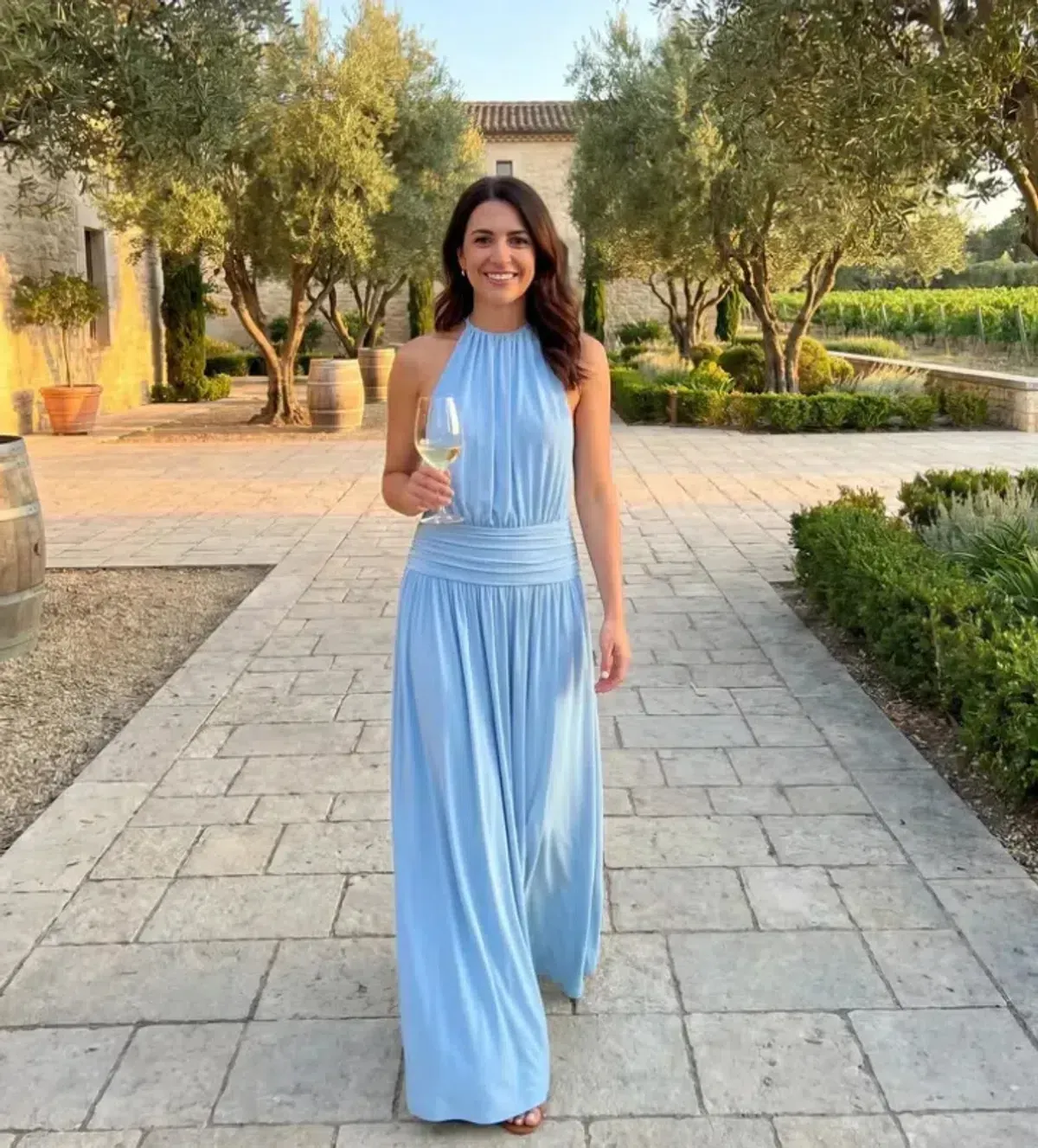 Arcina Ori Santina Maxi Dress in Blue Size M - Image 1