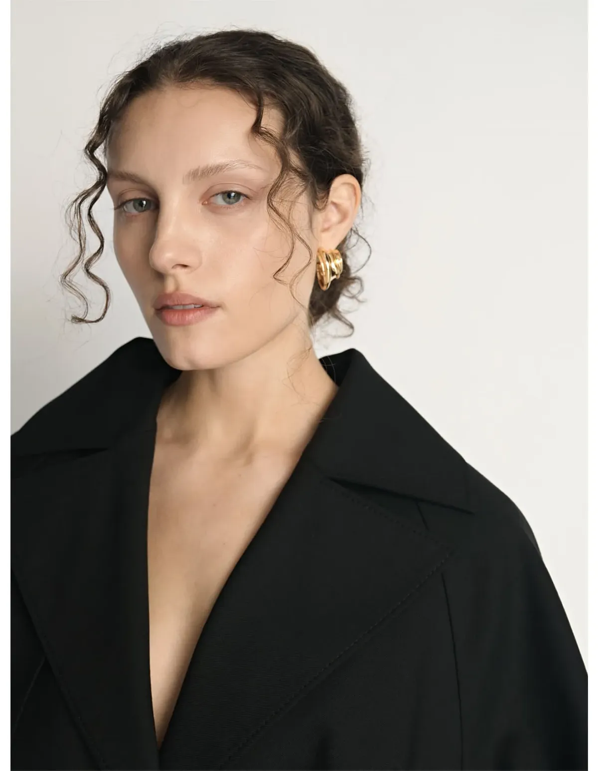 Veronika Maine Cocoon Sleeve Cropped Trench Black Size 6 - Image 3
