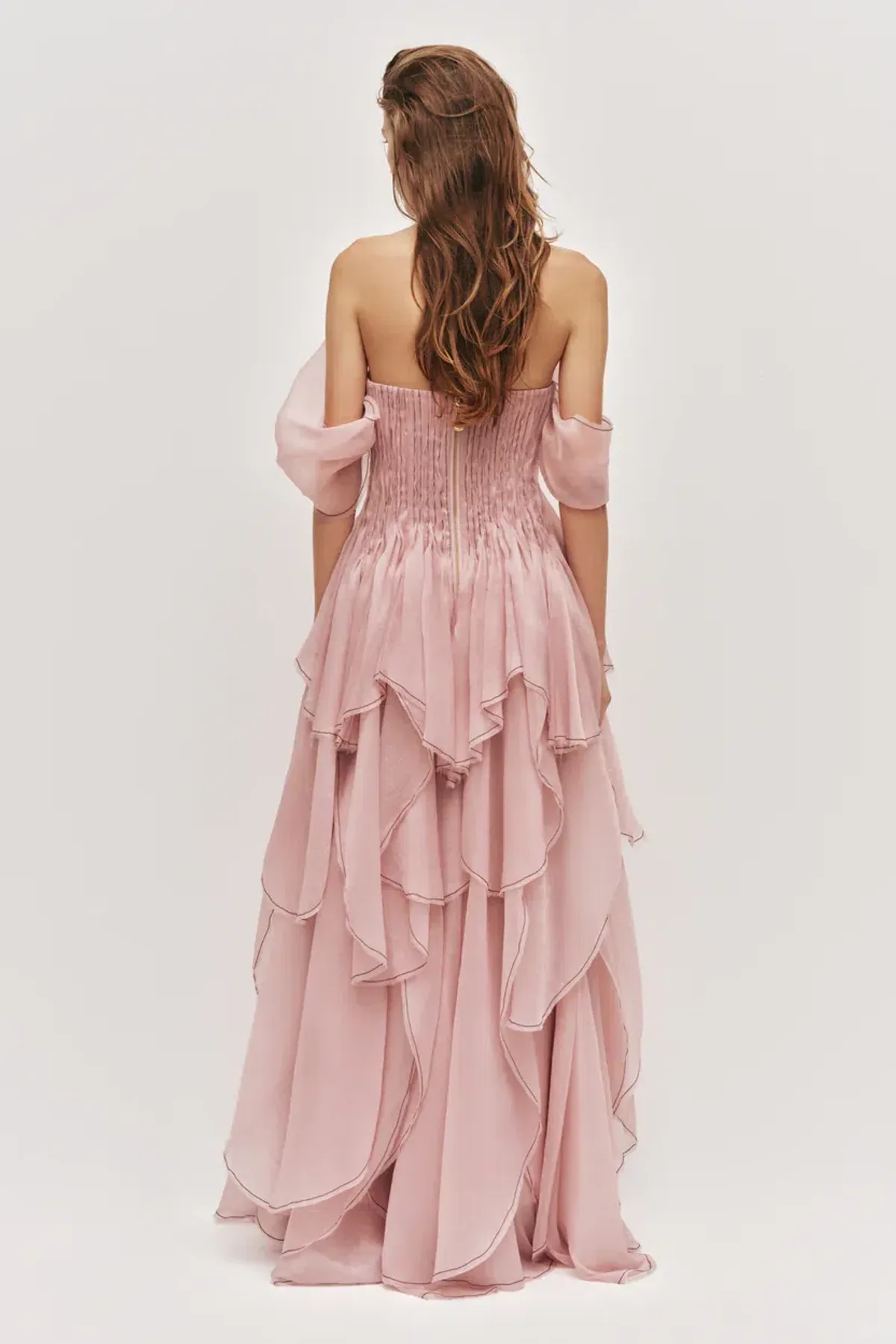 Aje Nisha Gown in Fawn Pink Size 10 - Image 4