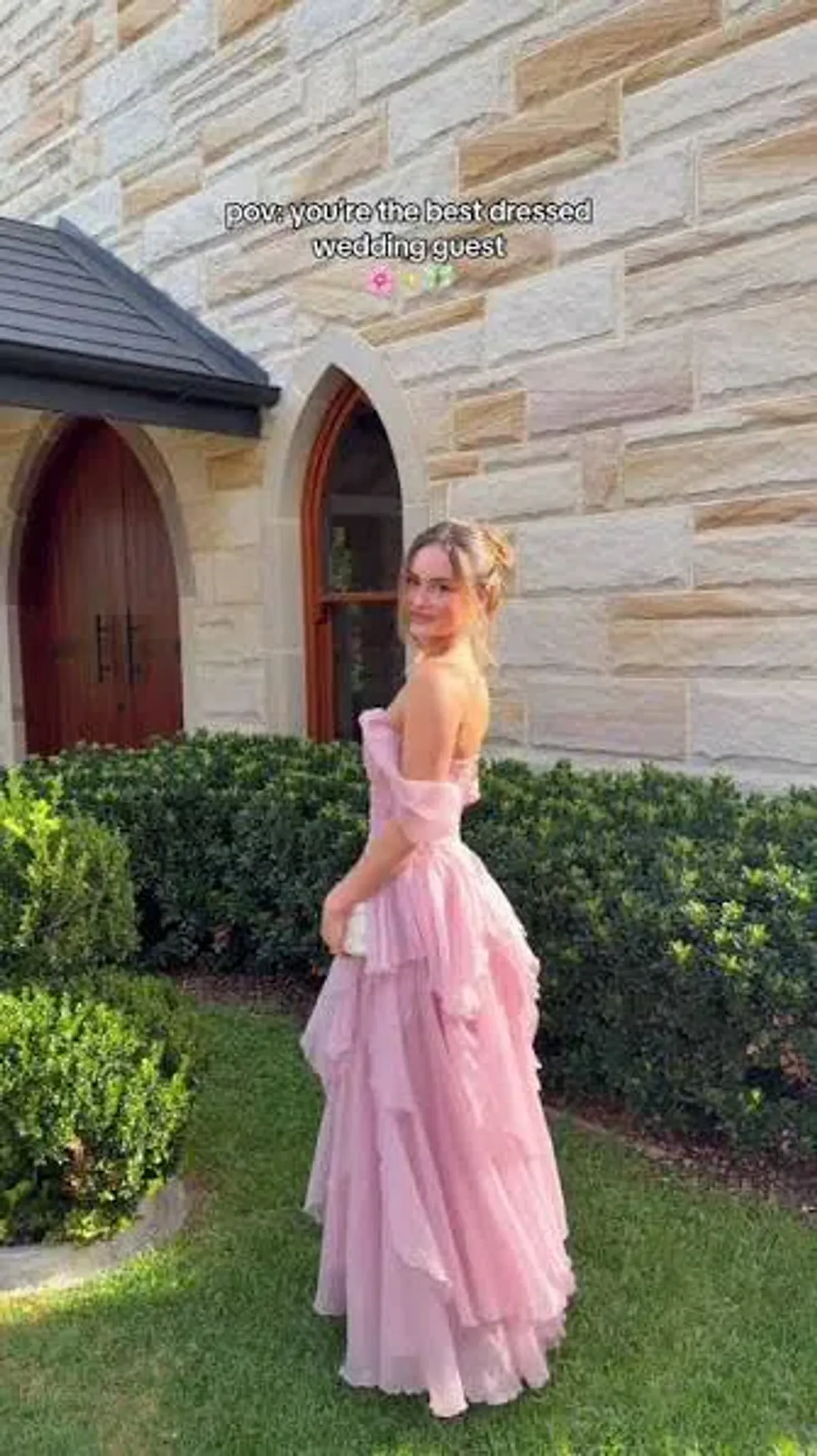 Aje Nisha Gown in Fawn Pink Size 10 - Image 1