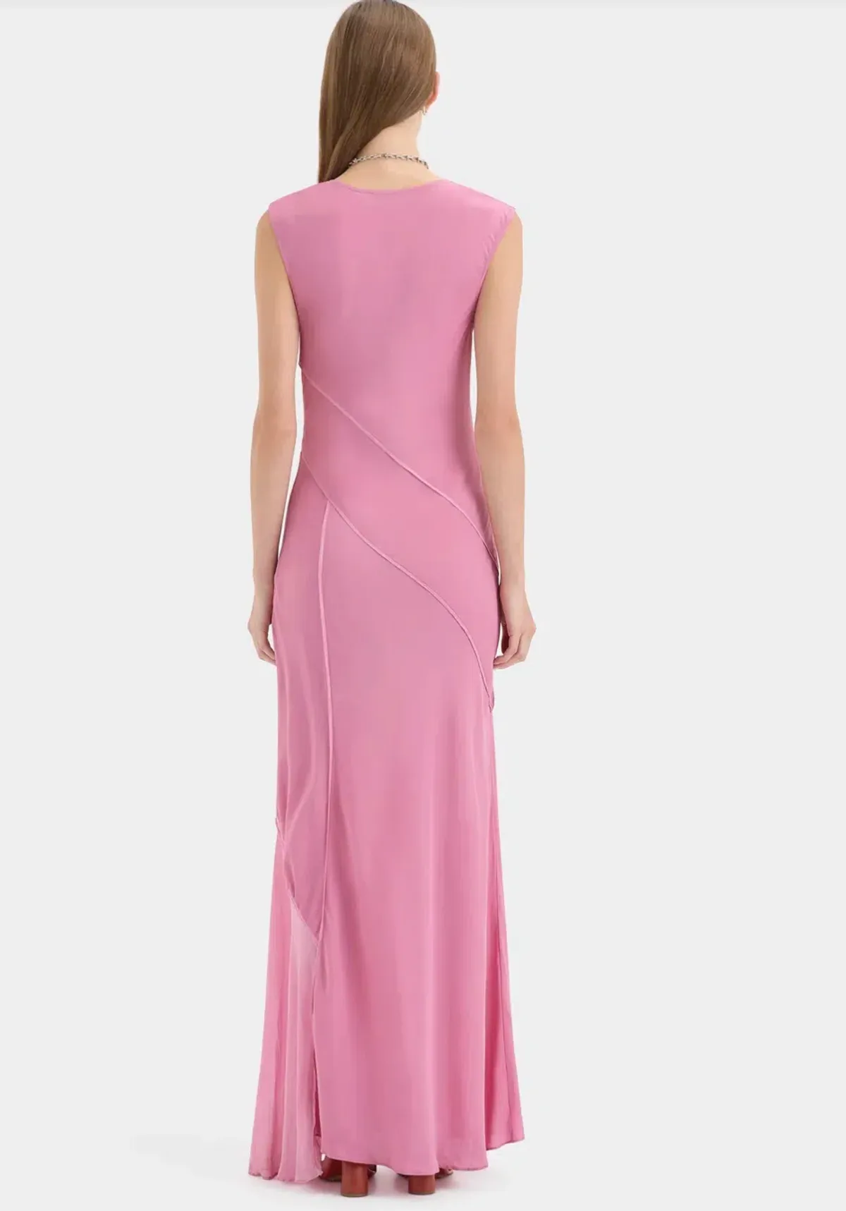 Sir Elin Panelled Gown Berry sz 2 - Image 2