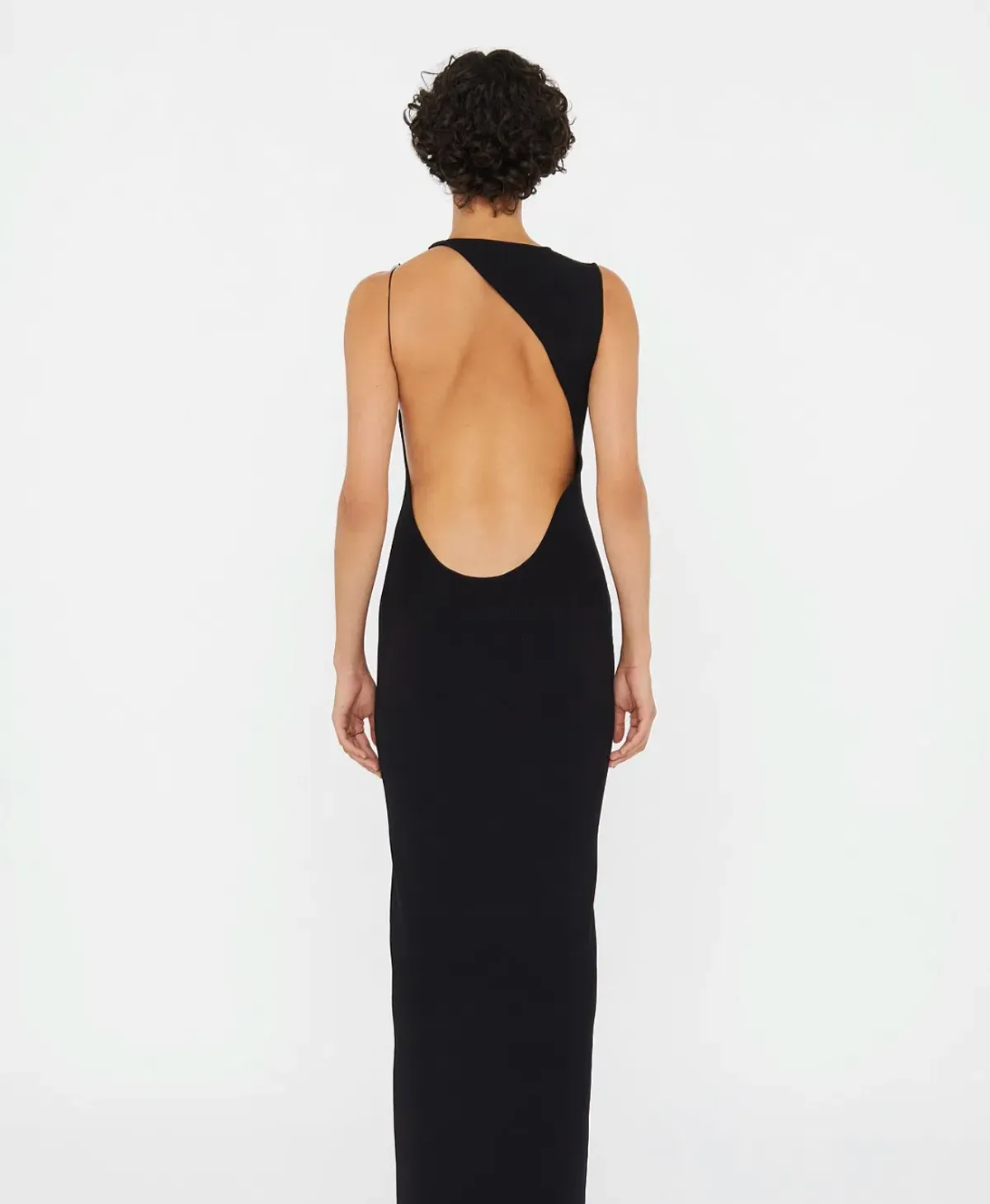 Christopher Esber ENCASED NATURE RESIN SL KNIT COLUMN DRESS sz S - Image 2