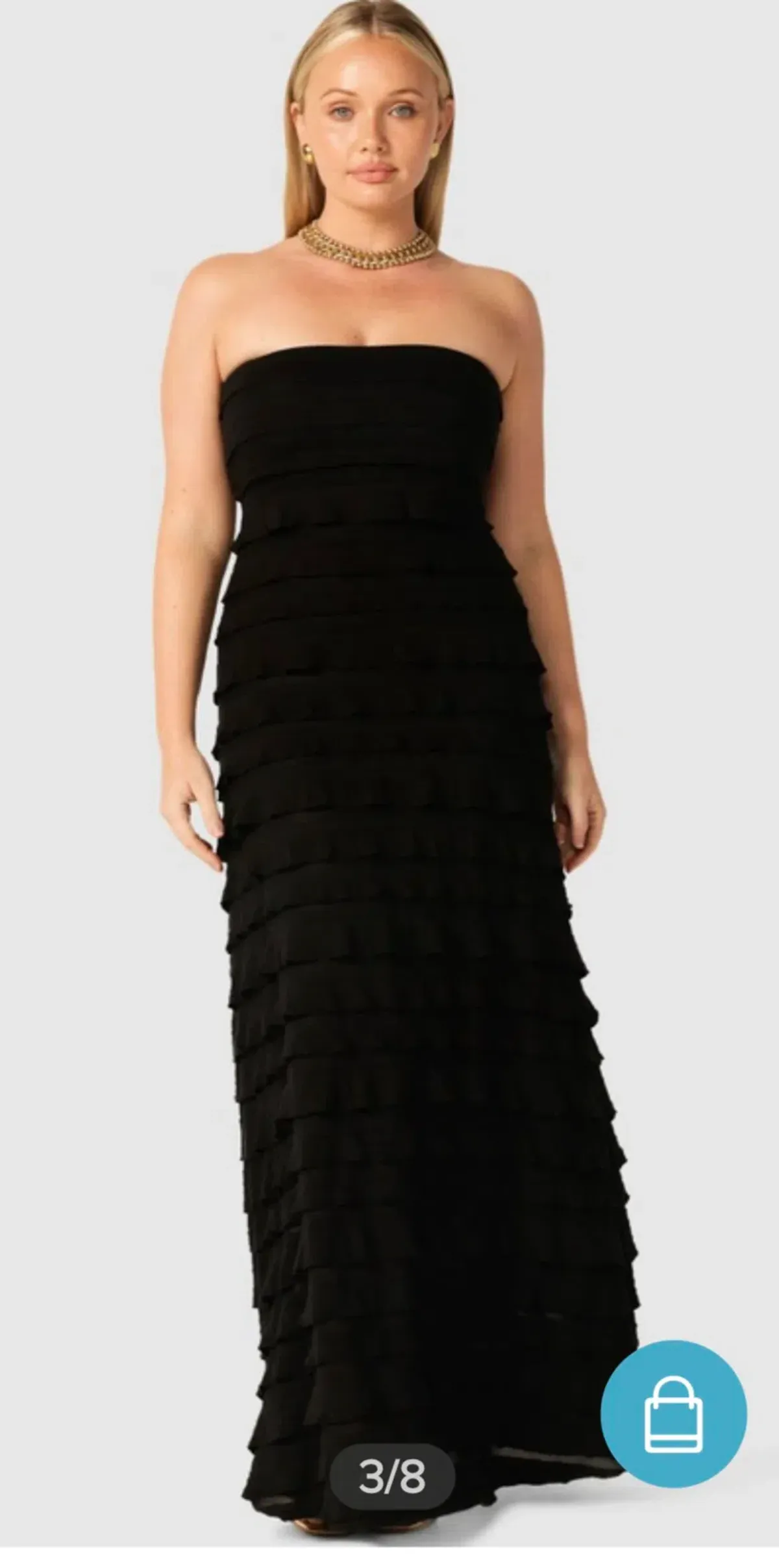 Sacha Drake Maddison Maxi Dress – Black Size 16 - Image 3