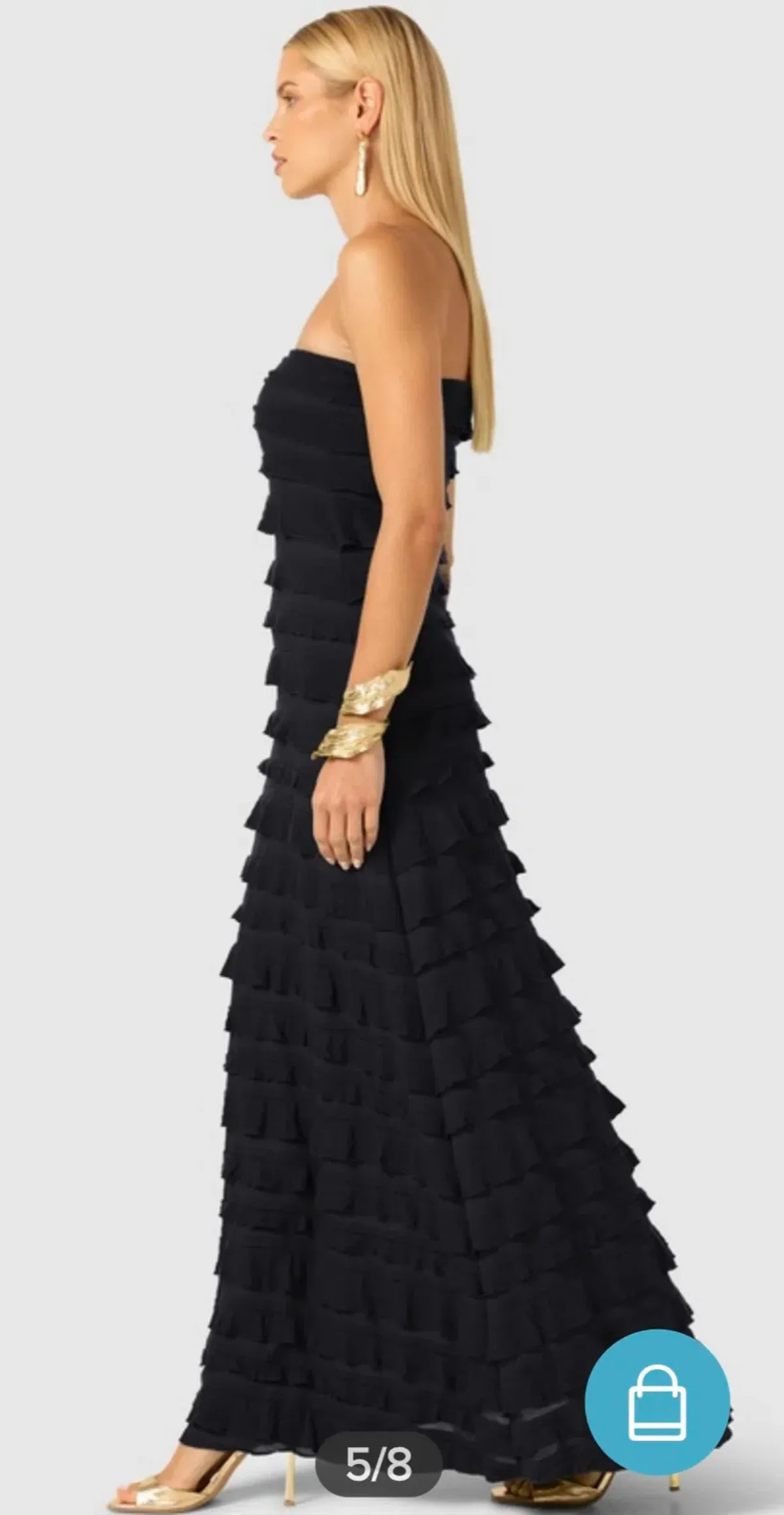 Sacha Drake Maddison Maxi Dress – Black Size 16 - Image 5