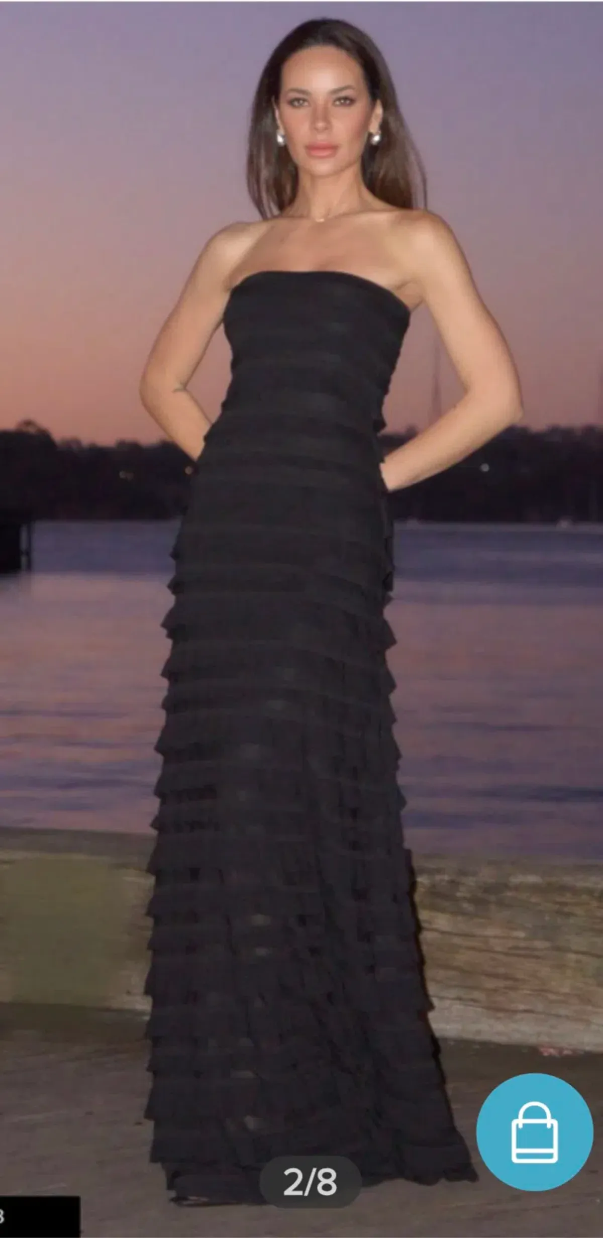 Sacha Drake Maddison Maxi Dress – Black Size 16 - Image 2