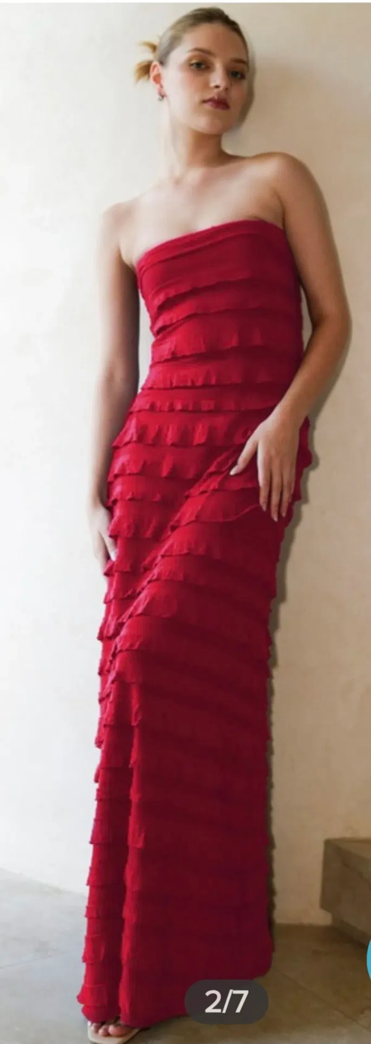 Sacha Drake Maddison Maxi Dress – Red Size 14 - Image 2