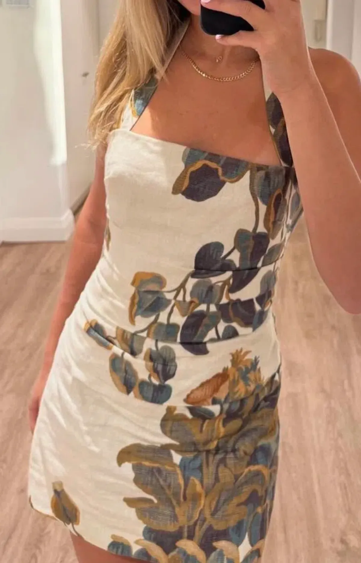 SIR the Label Evalita Halter Mini Dress - Image 1