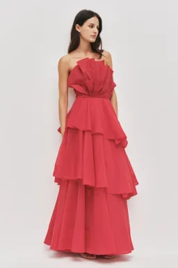 BRAND NEW ❤️ AJE Selestia Gown – Scarlett Red Maxi Dress – Size 8 (AU / UK) ❤️ for rent on The Volte - image 1