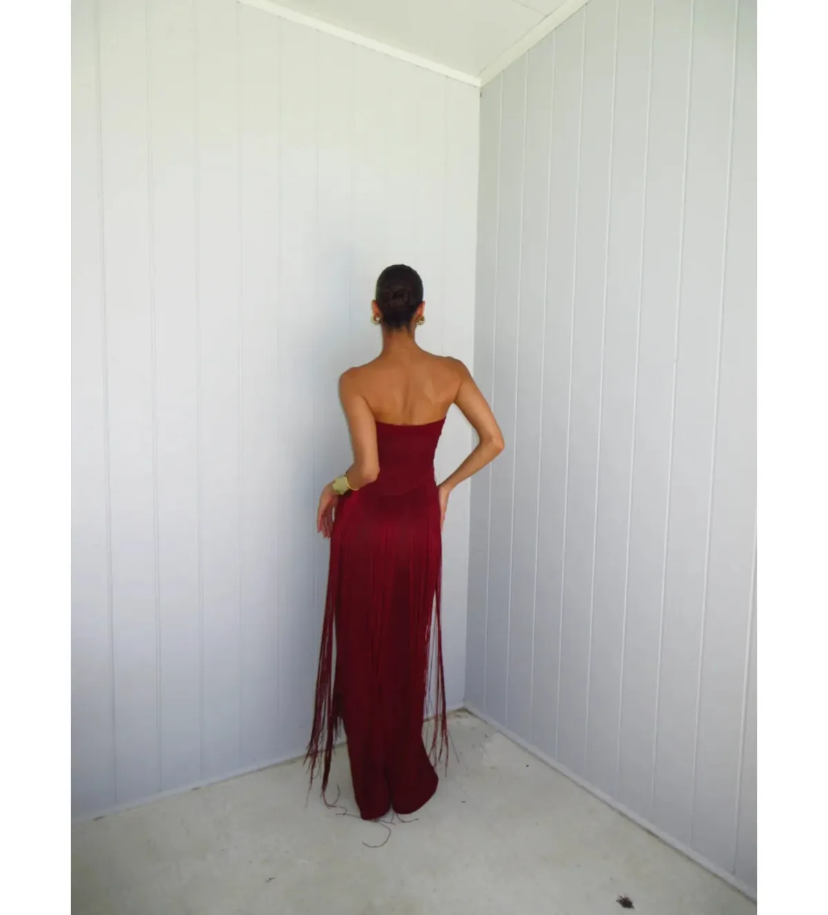 Deconduarte Venus Gown in Wine Size M/AU10 - Image 3