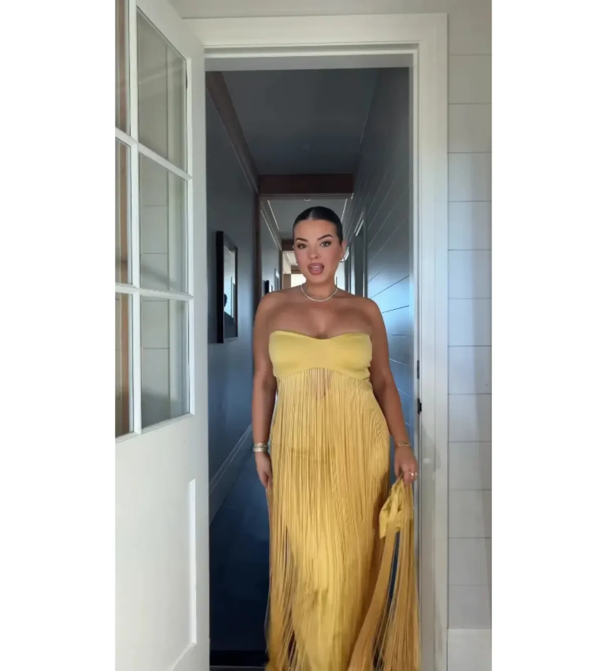 Deconduarte Venus Gown in Yellow Mustard Size S/AU8 - Image 2