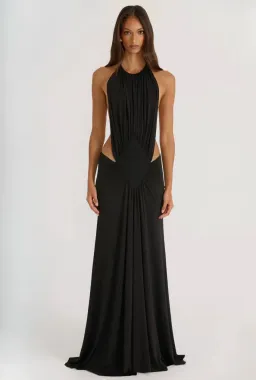 ancegria, Jackie Gown - Black, maxi, size 6  for rent on The Volte - image 1