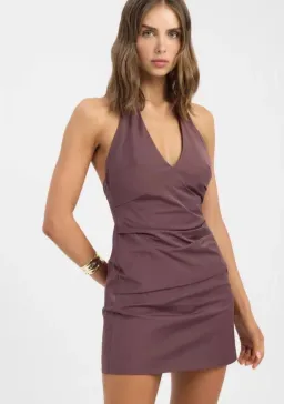Kookai solana rouched mini dress  for rent on The Volte - image 3