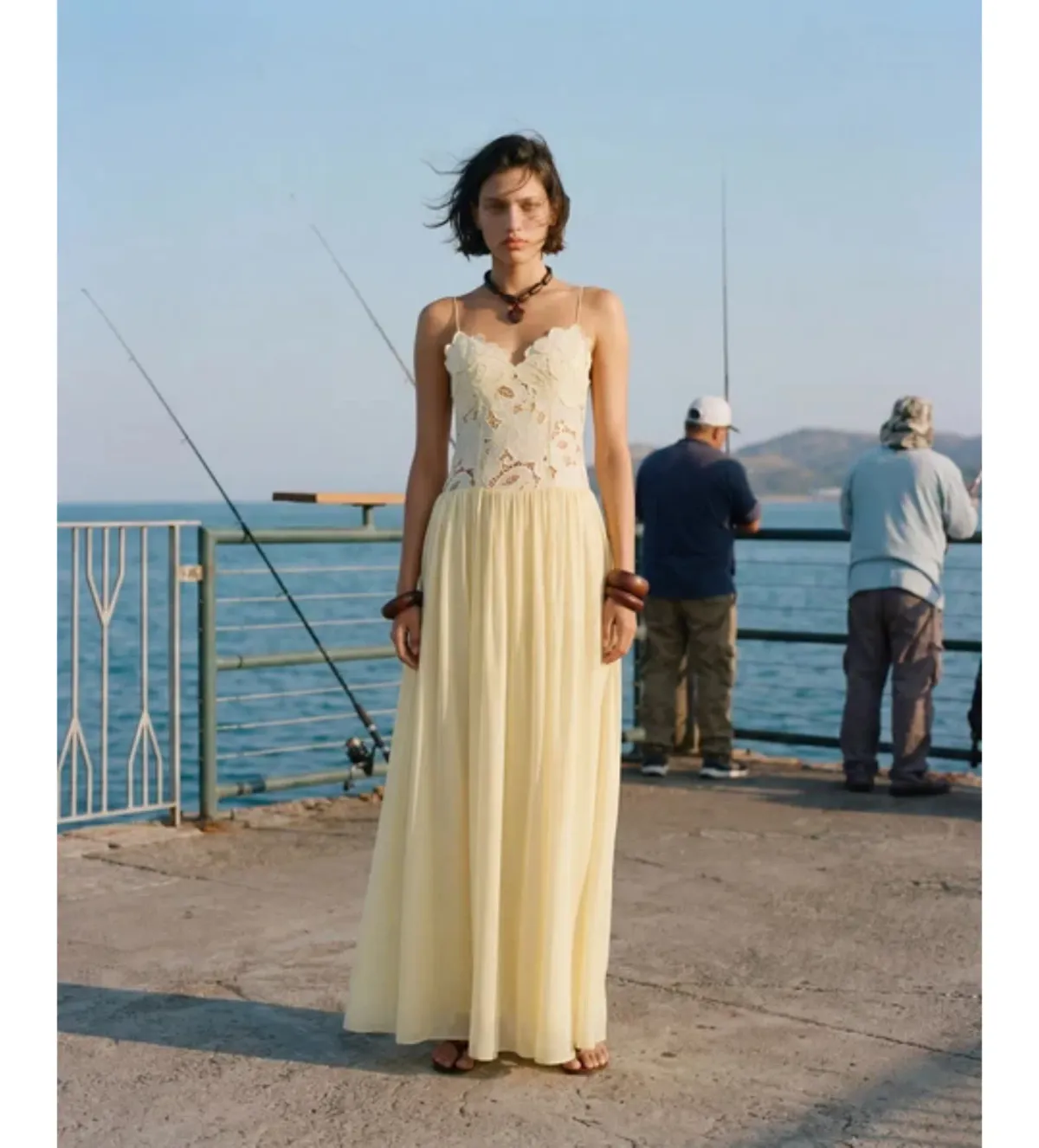 Hansen and Gretel Stephanie Maxi Dress in Butter Size S/AU8 - Image 1