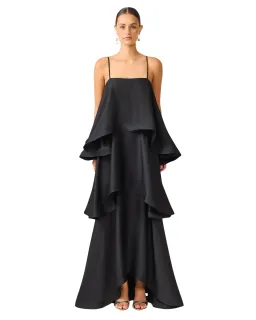Elliatt Tilly Tiered Maxi Dress Black Size L for rent on The Volte - image 2