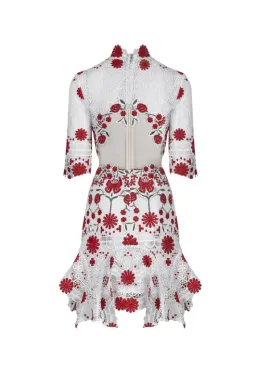 Thurley English Rose Dress Red Floral Size AU 6 for rent on The Volte - image 6
