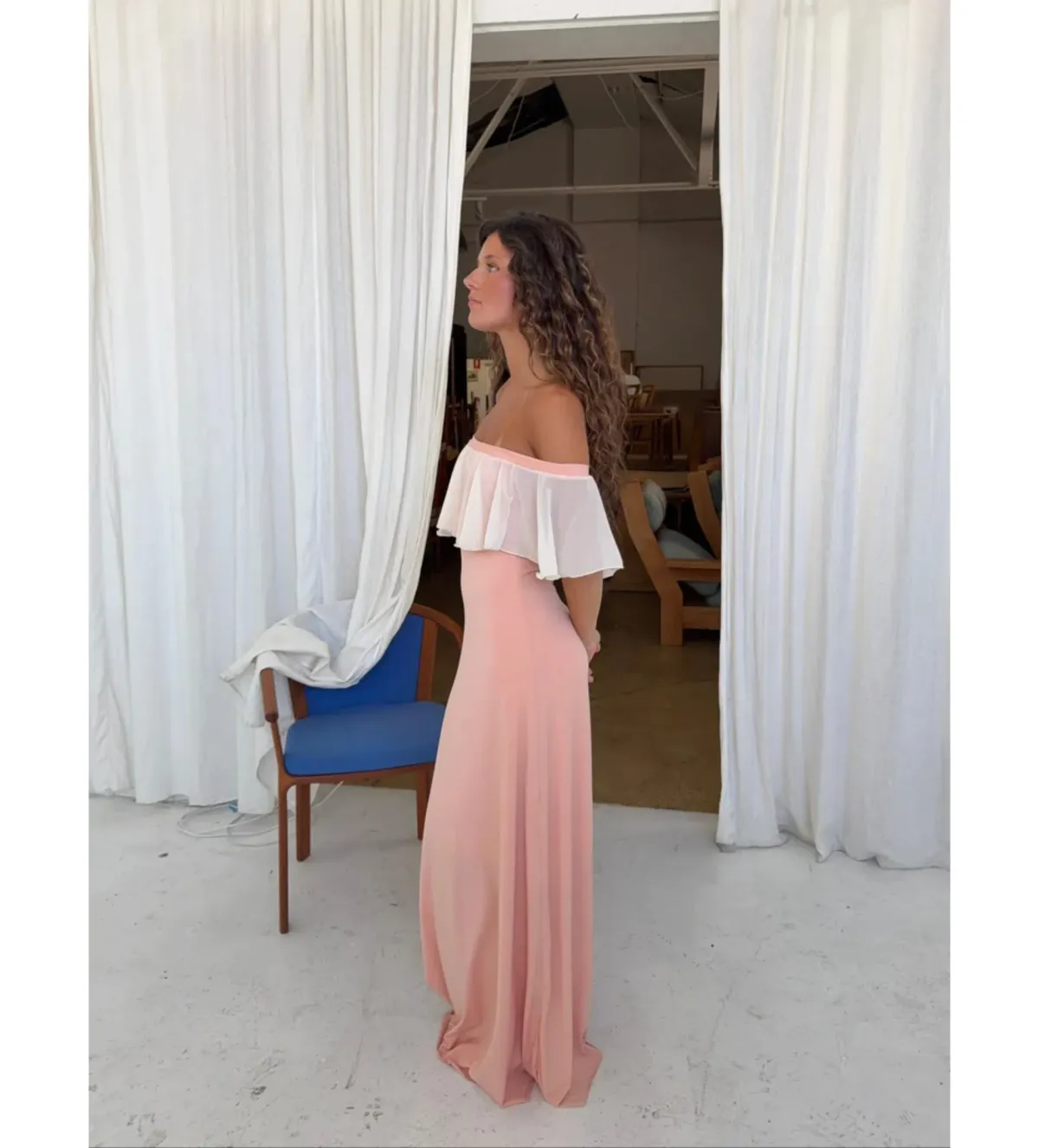 LaMarie Phyllis Maxi Dress in Pink Size 6 - Image 2