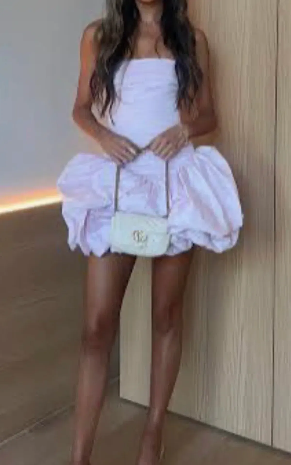 Violette bubble hem mini dress  - Image 4