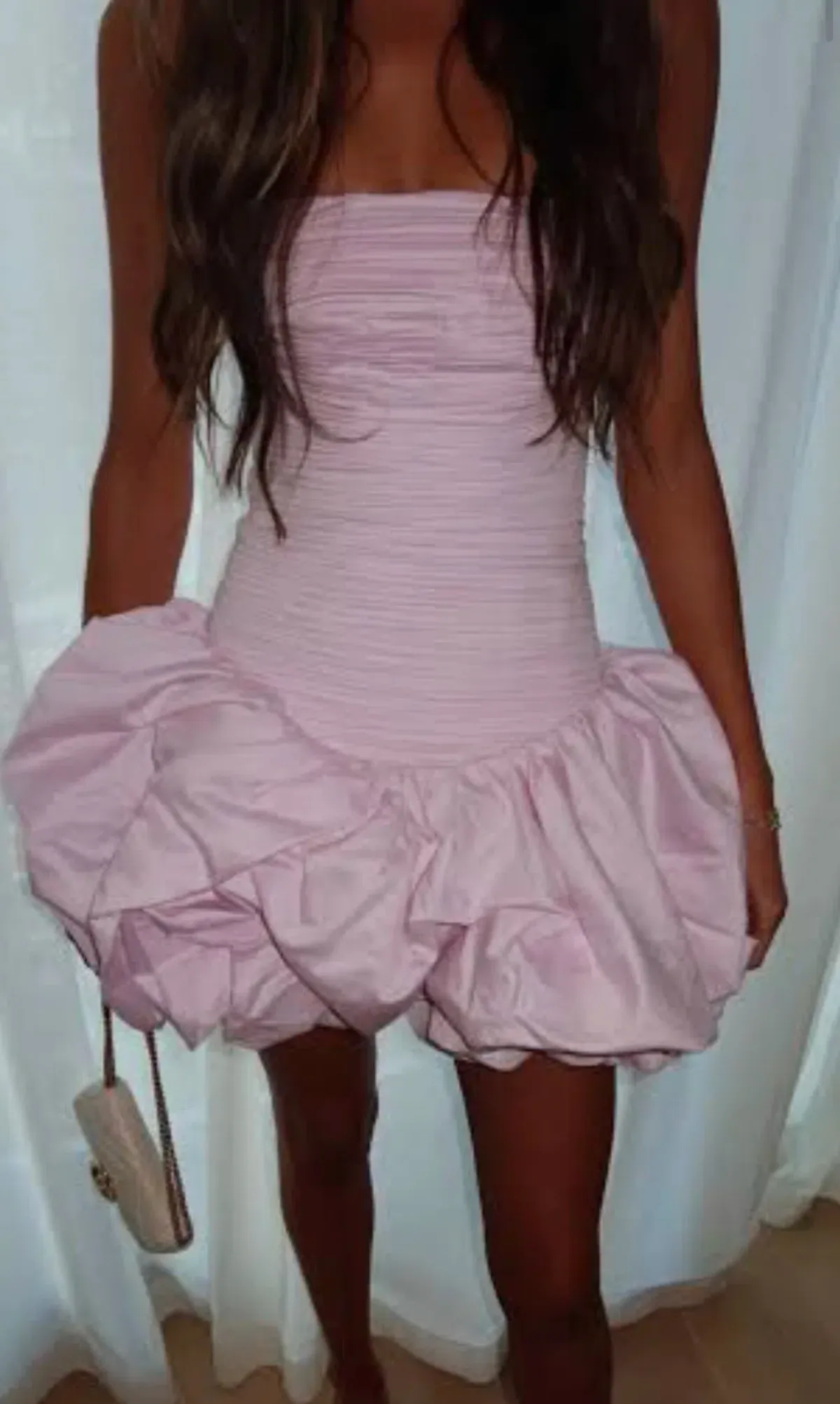 Violette bubble hem mini dress  - Image 5