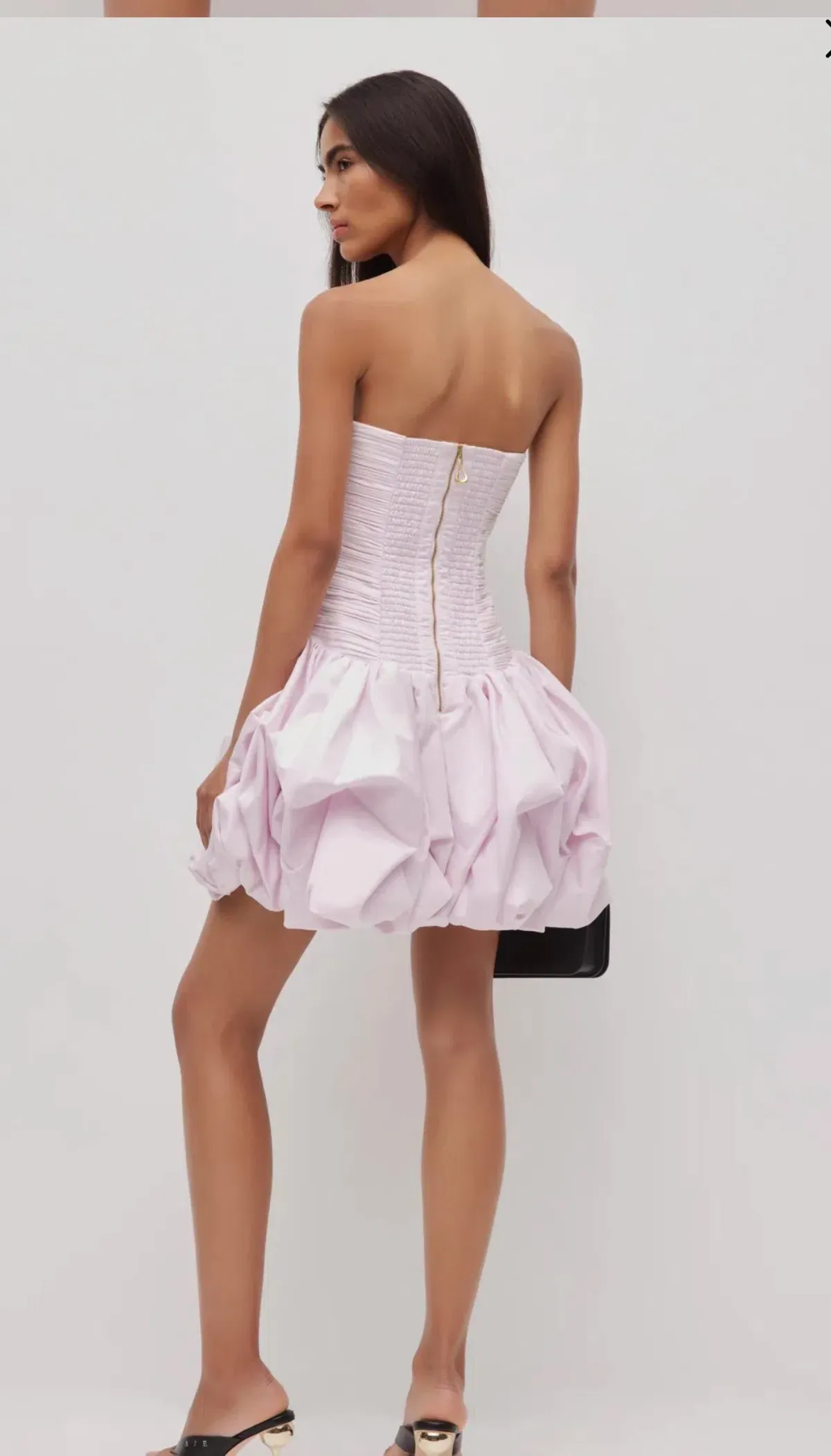 Violette bubble hem mini dress  - Image 6
