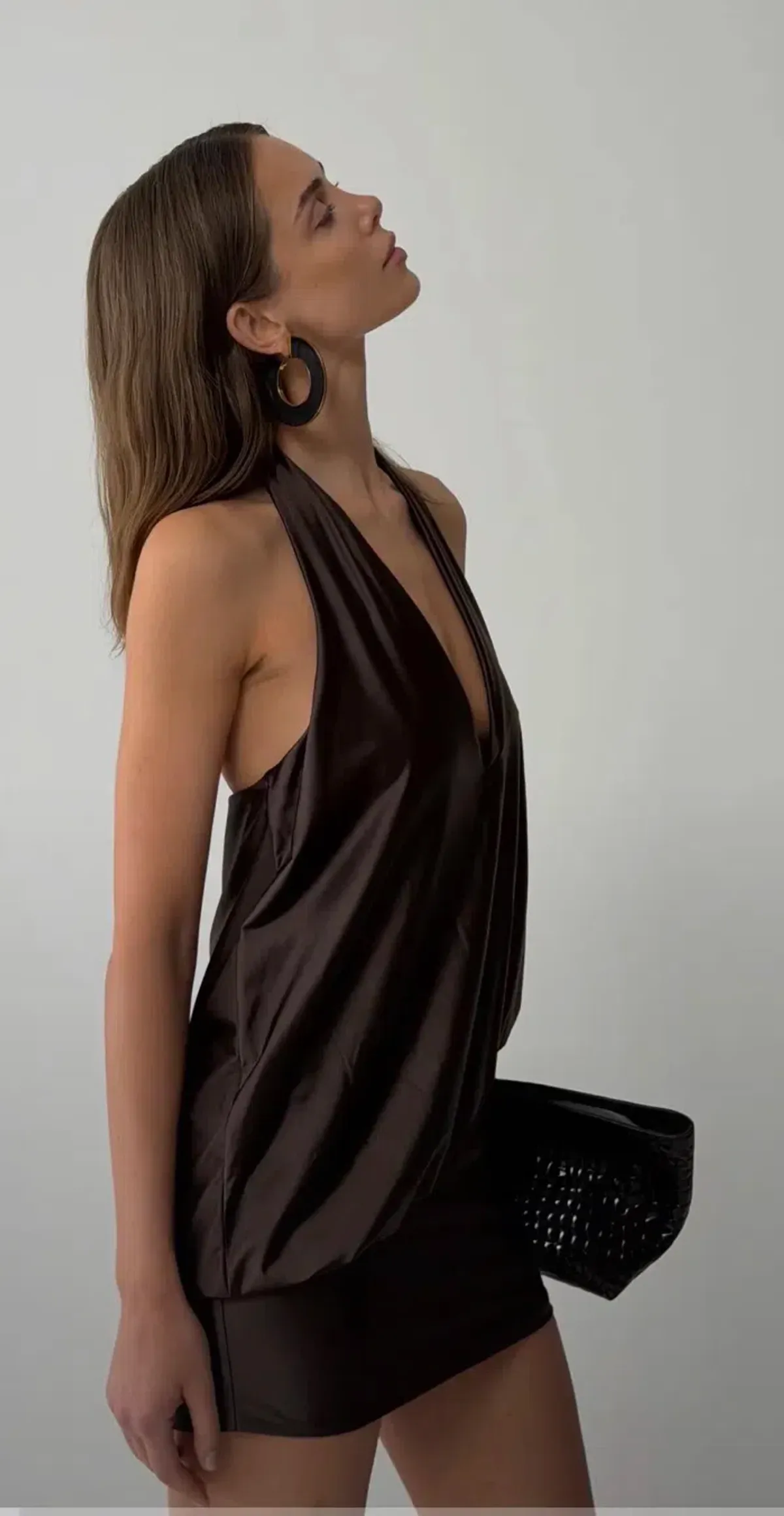 Arabel drapped mini dress  - Image 3
