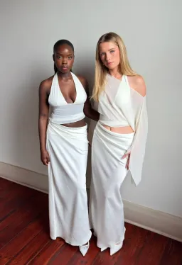 Benni Ira Maxi Dress Ivory Size 14 for rent on The Volte - image 1