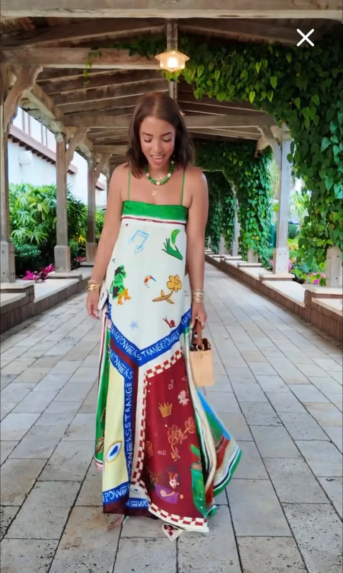 Alemais Tangible Love Silk Midi Dress size 8-10 / Small - Image 1