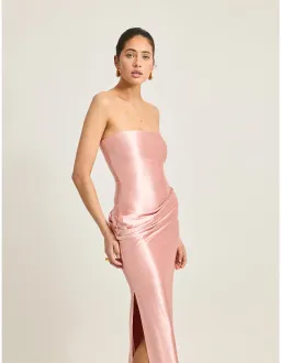 🌸 TOJHA Mylah Dress – Blush Pink Maxi Gown – Size 10 AU 🌸 for rent on The Volte - image 1