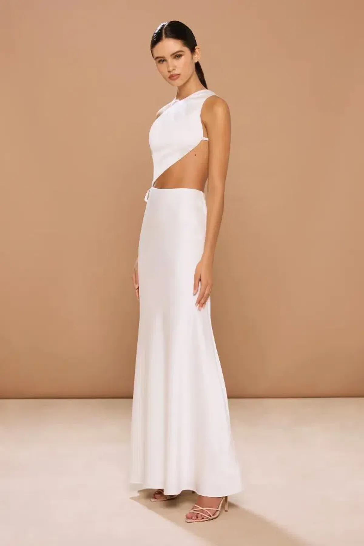 🤍Sonya Moda Crete Dress – Ivory White – Size S / 8 AU – Maxi Gown 🤍 - Image 4