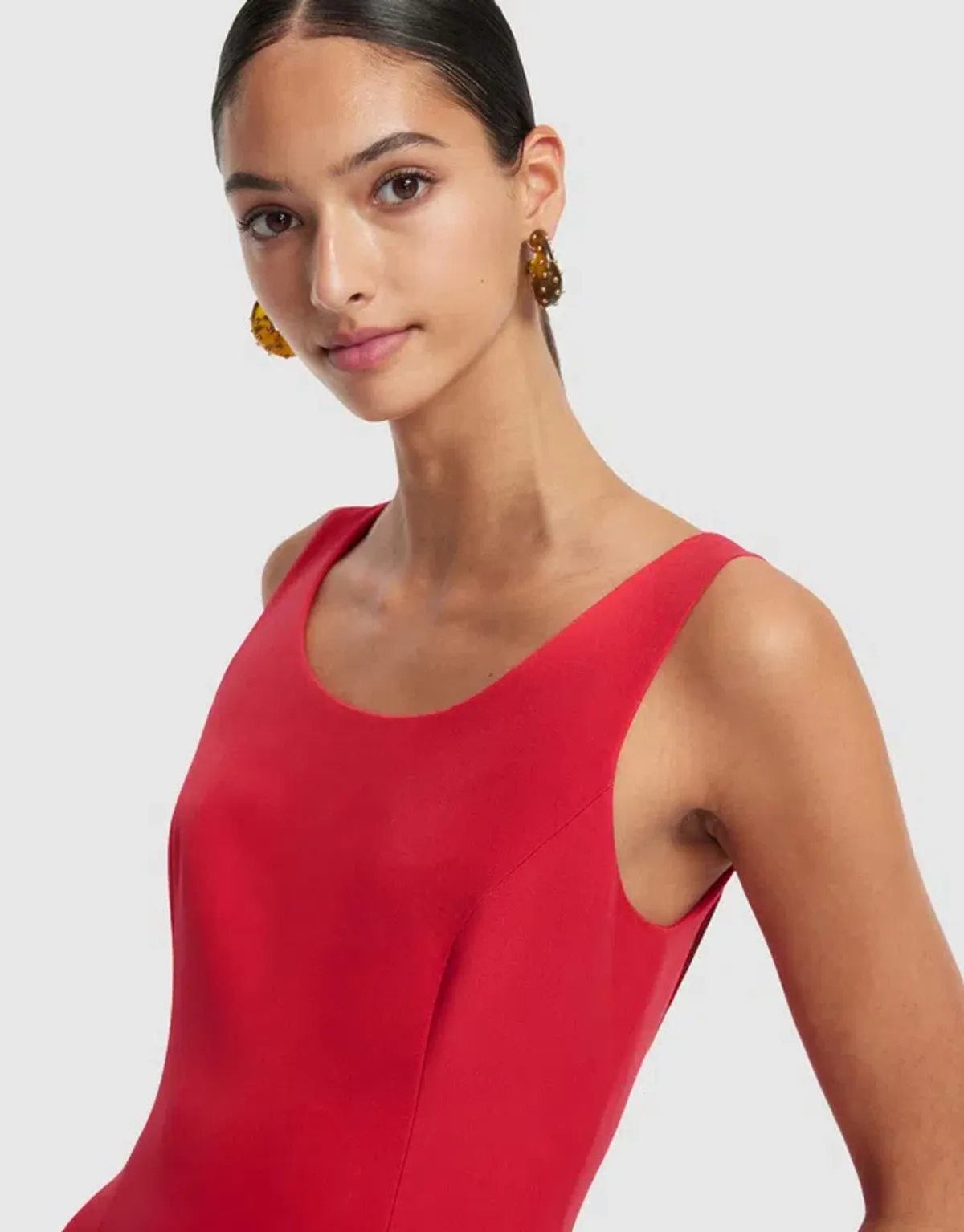 🌹Leo Lin Emily Appliqué Midi Dress in Scarlett Red - Size 8 AU 🌹 - Image 6